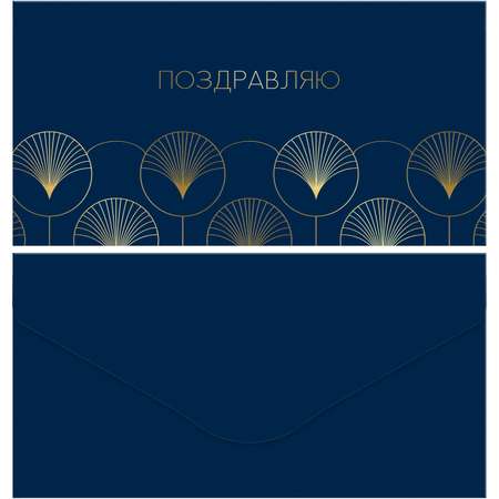 Конверт для денег Meshu Geometry 85*164мм soft-touch фольга в ассортименте MS_65043