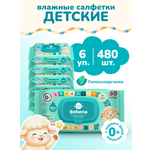 Влажные салфетки Bebena 6 упак. 480 шт.