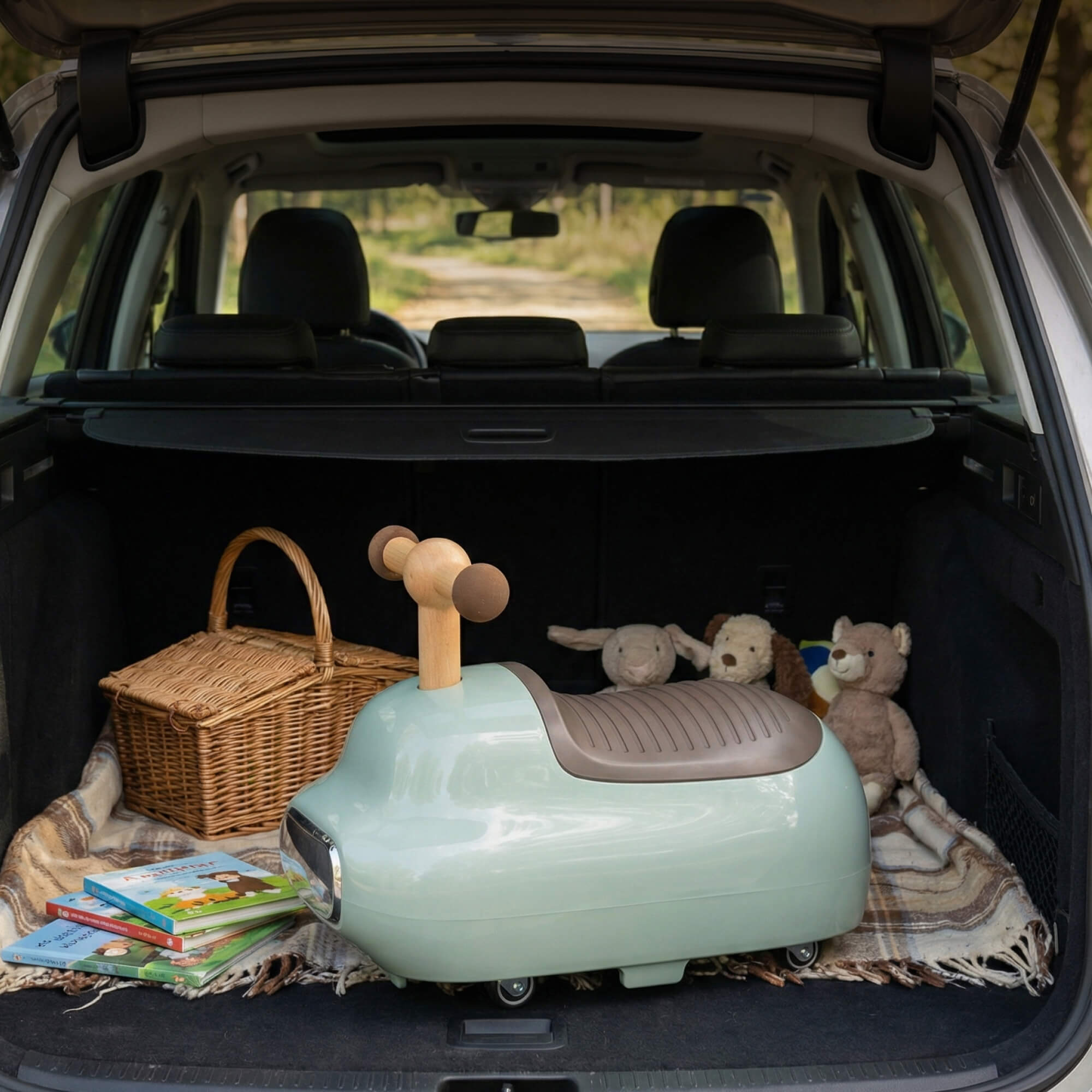 Пушкар UNIX Kids каталка детская бибикар зеленый - фото 15