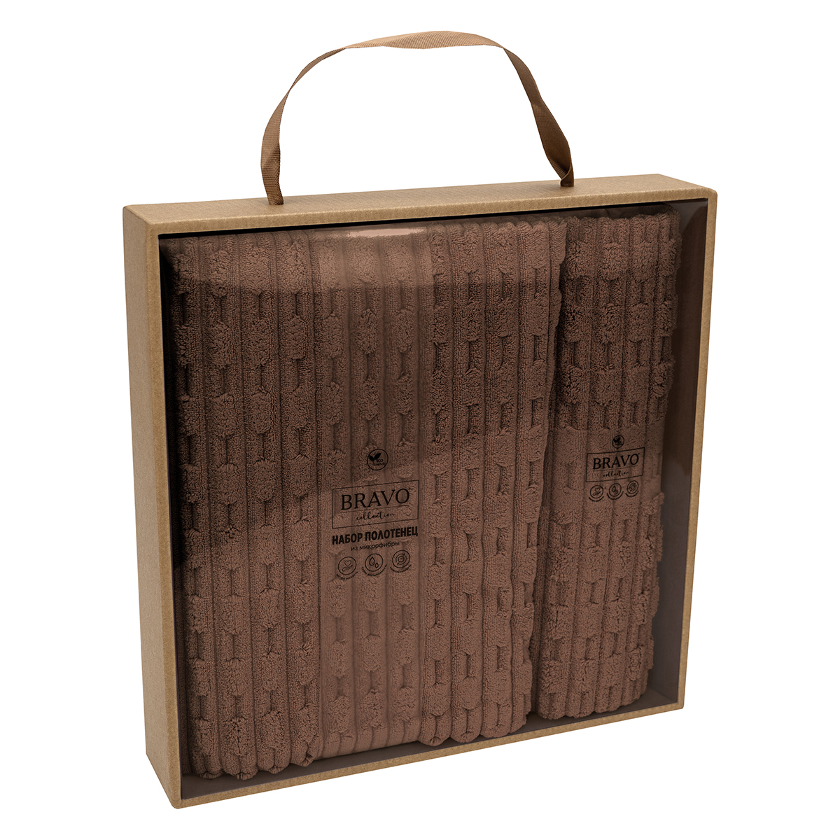 Полотенце BRAVO Фарбен 130 x 70 см 2 шт. - фото 6