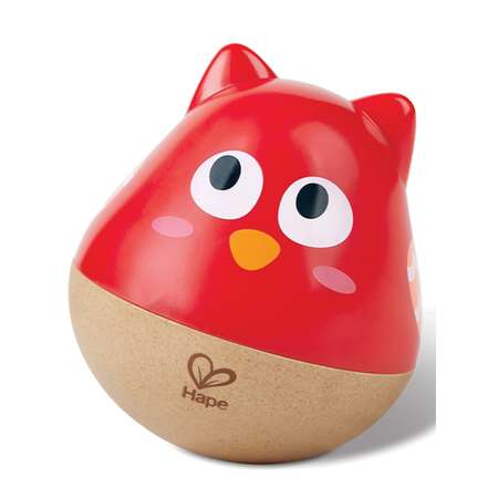 Игрушка Hape неваляшка Совенок (красный)