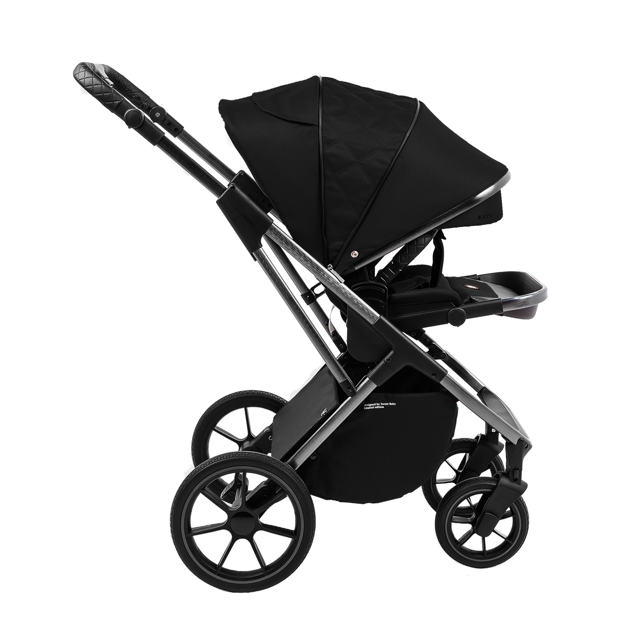 Коляска 2в1 Sweet Baby Rocco Black черный - фото 24