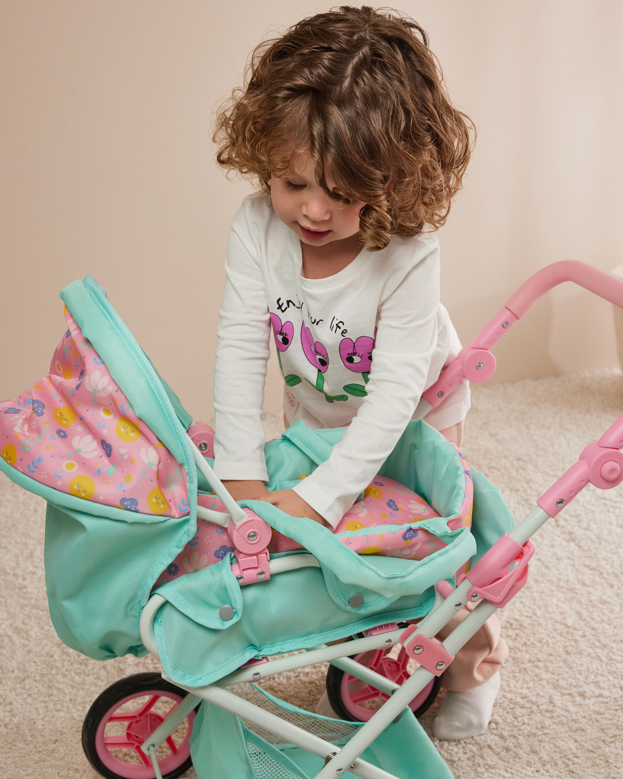 Коляска 3 в 1 для кукол Demi Star 9346 Seasons - фото 14