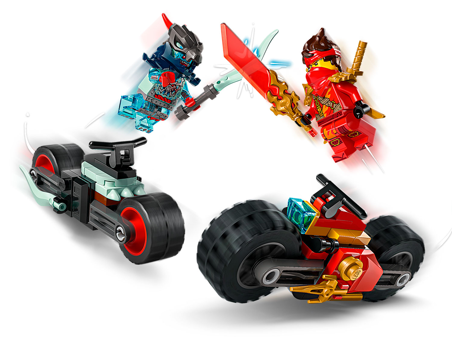 Конструктор LEGO NINJAGO Гонка Кая 71838 79 дет. - фото 2