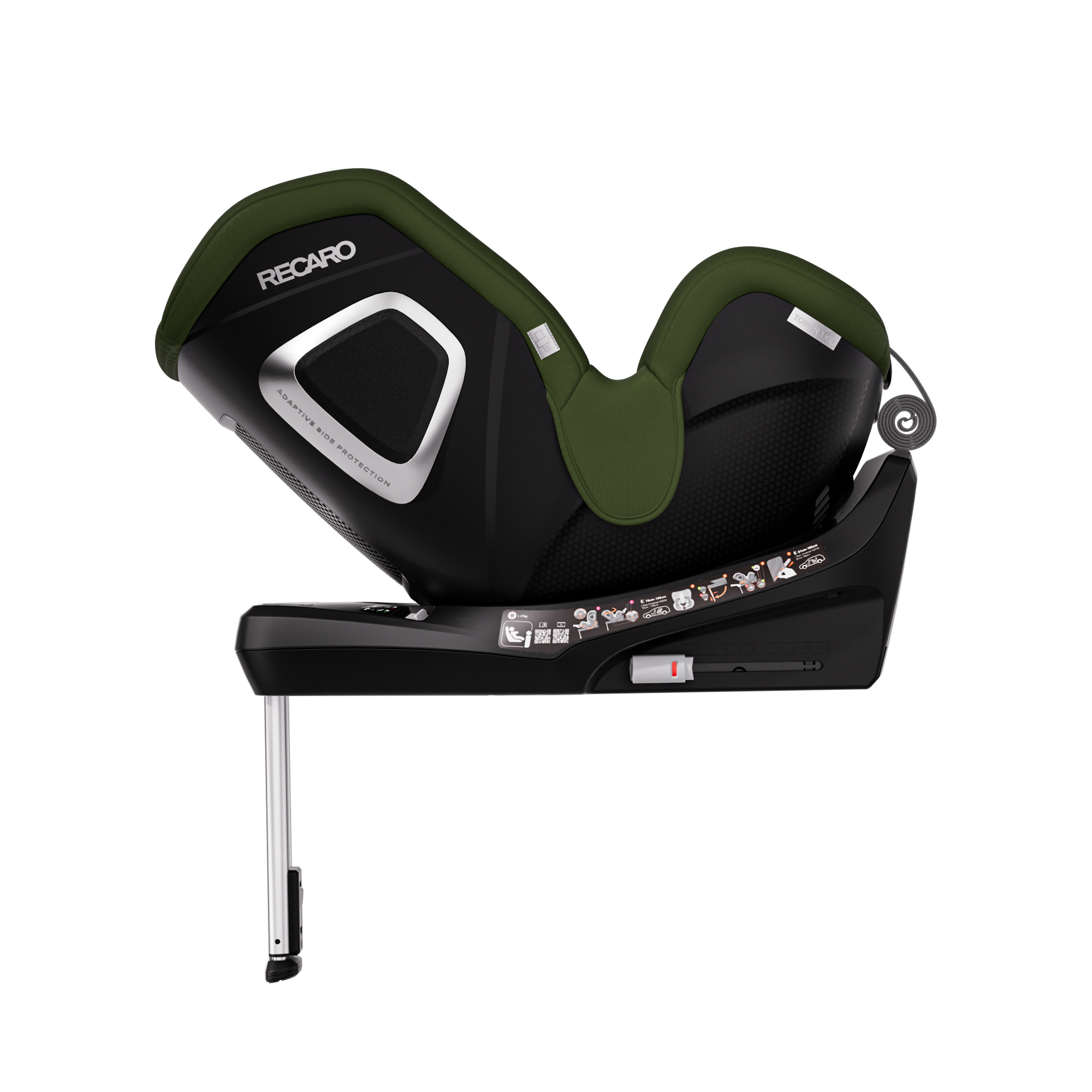 Автокресло Recaro Toron 1 Kid Isofix 0+/1 (0-18 кг) зеленый - фото 8