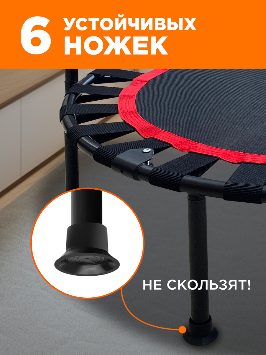 Батут детский каркасный Zilmer Детский батут с ручкой диаметр 91 см, максимальная нагрузка до 100 кг - фото 5