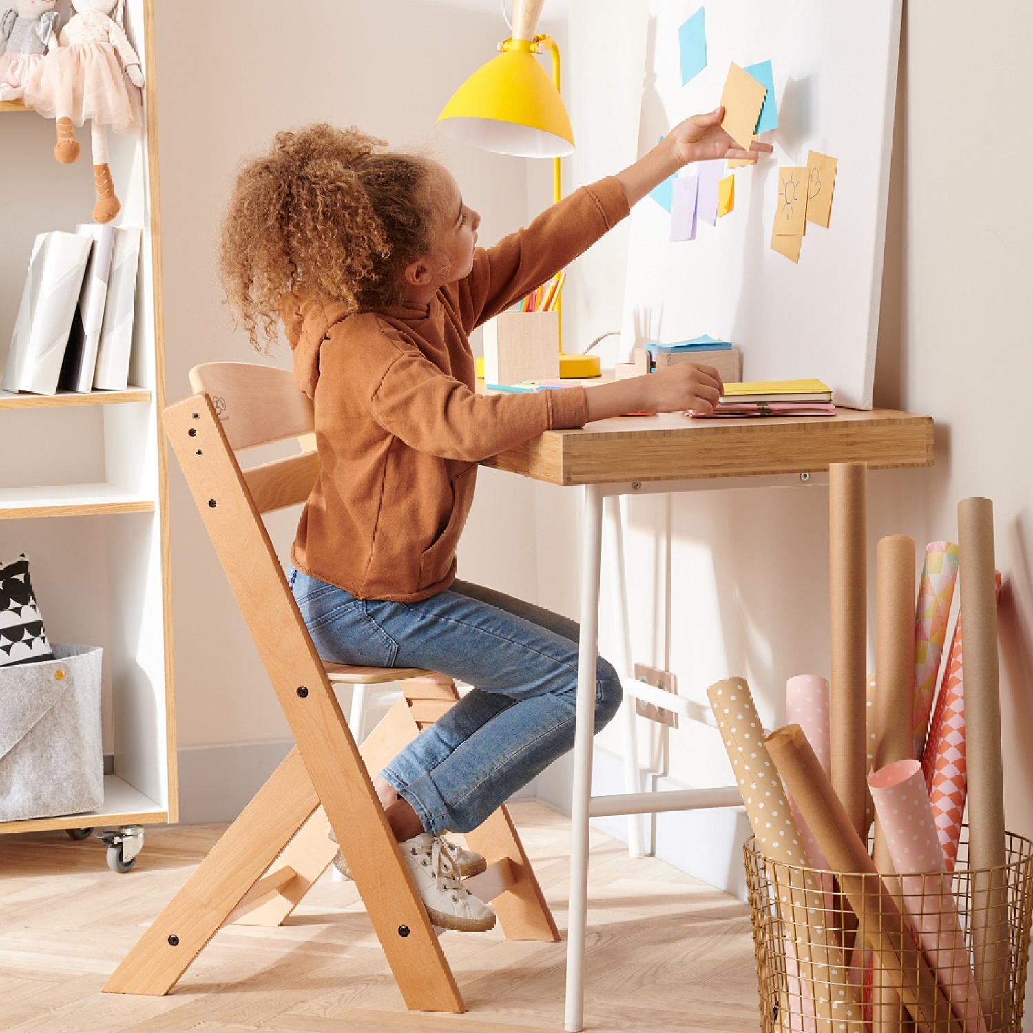 Стульчик для кормления Kinderkraft Enock White трансформер - фото 17