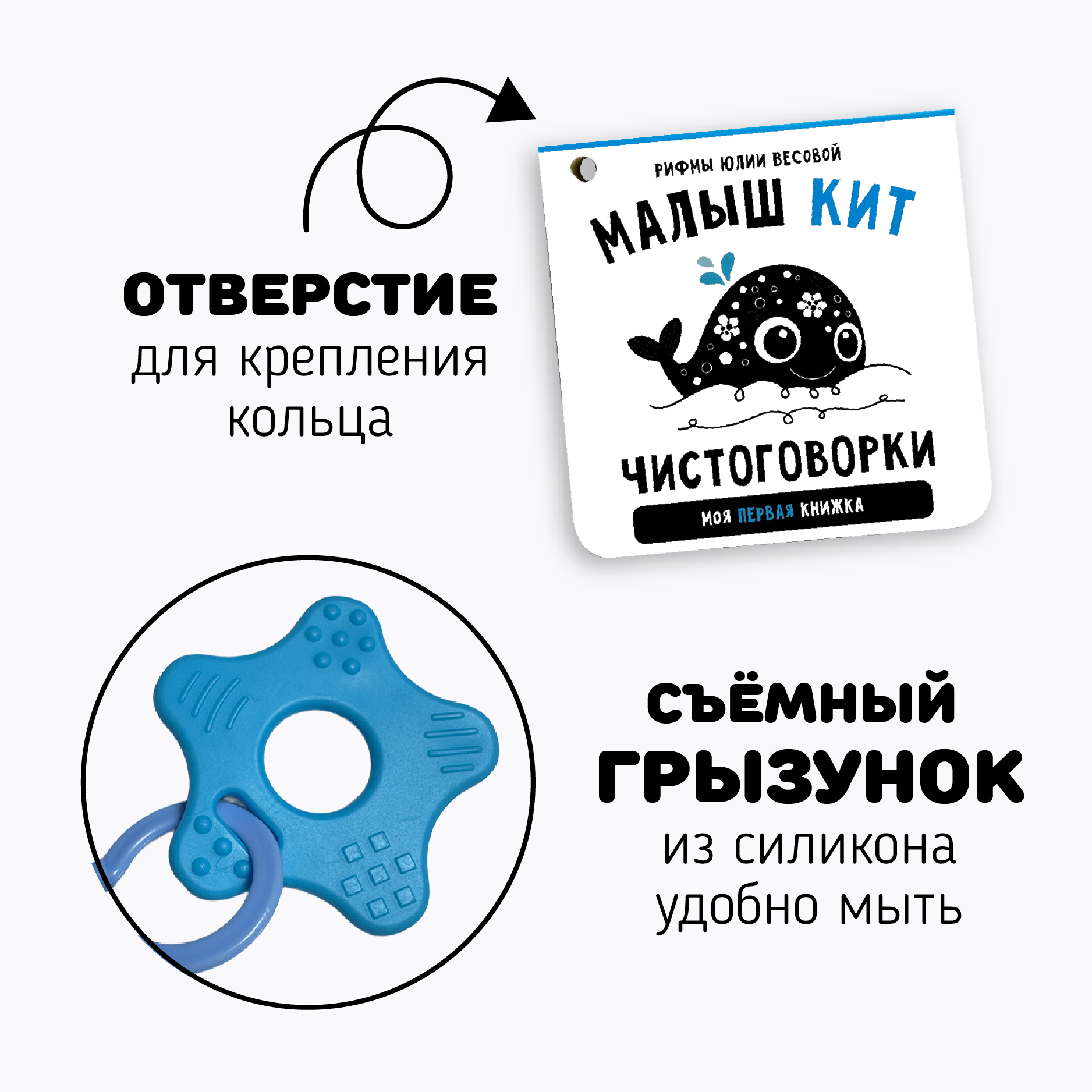Первая книжка малыша Счастье внутри "Кит" - фото 3