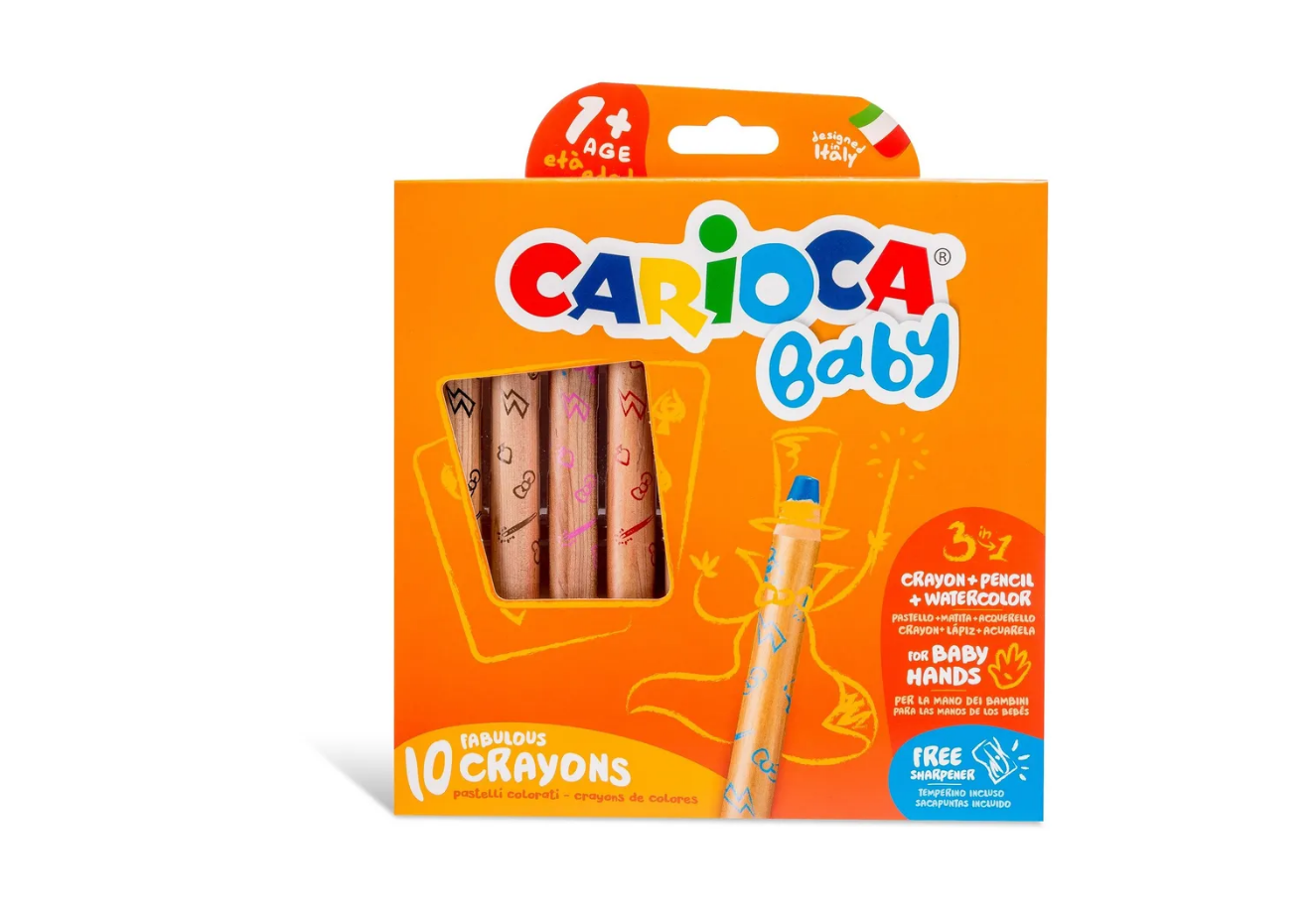 Восковые мелки CARIOCA 10 шт. - фото 1