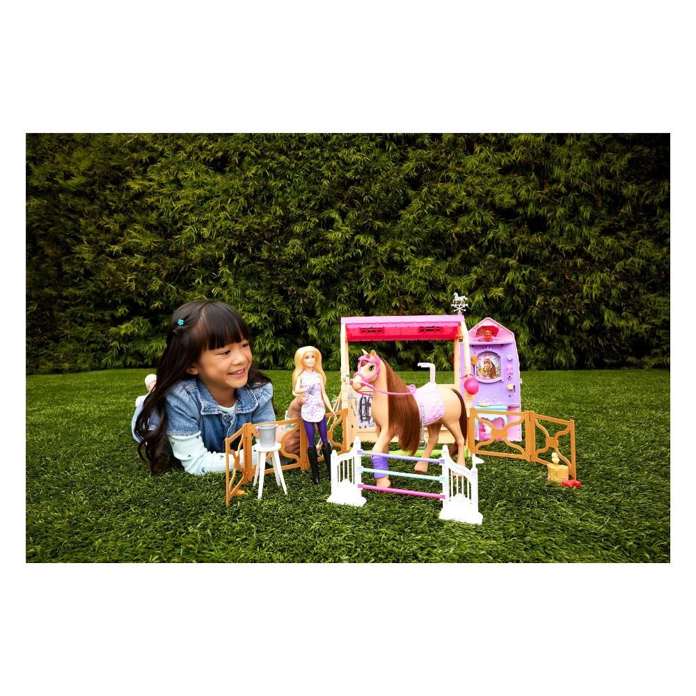 Кукла модельная Barbie с лошадью и конюшней оригинал HXJ44 - фото 9