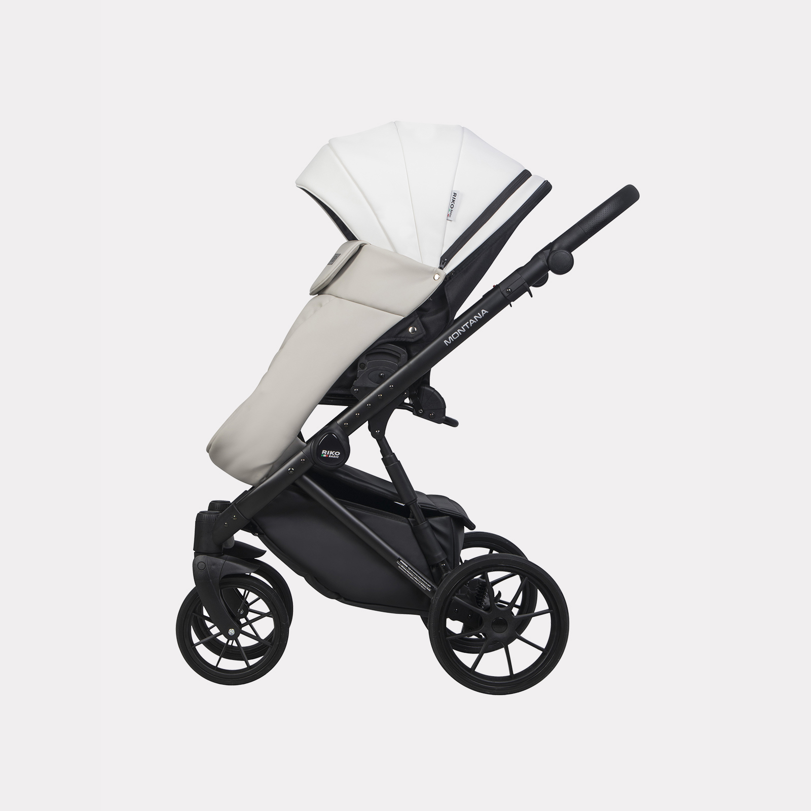 Коляска 3в1 Riko Basic Montana Ecco белый - фото 8