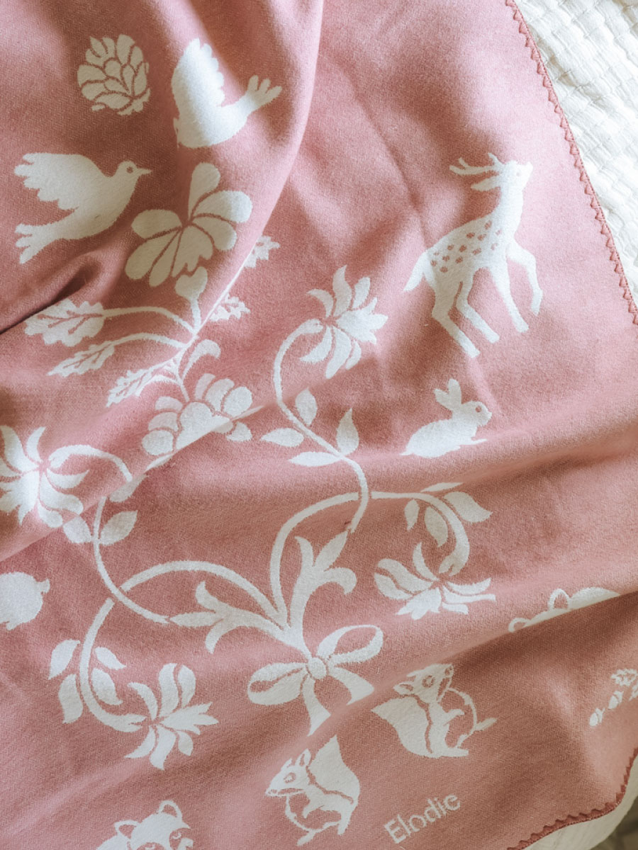 Плед Elodie хлопок-жаккард Mulberry Pink хлопок 75 x 100 см - фото 9