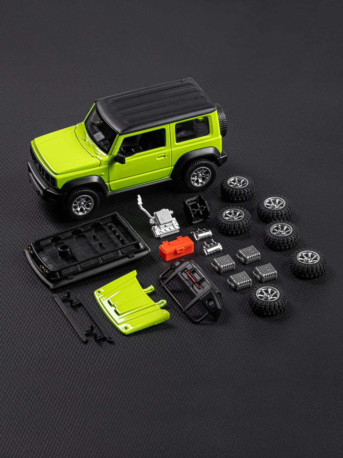 Автомобиль АВТОпанорама Suzuki Jimny 2018 Сборная модель 1:32 JB1251723 - фото 32