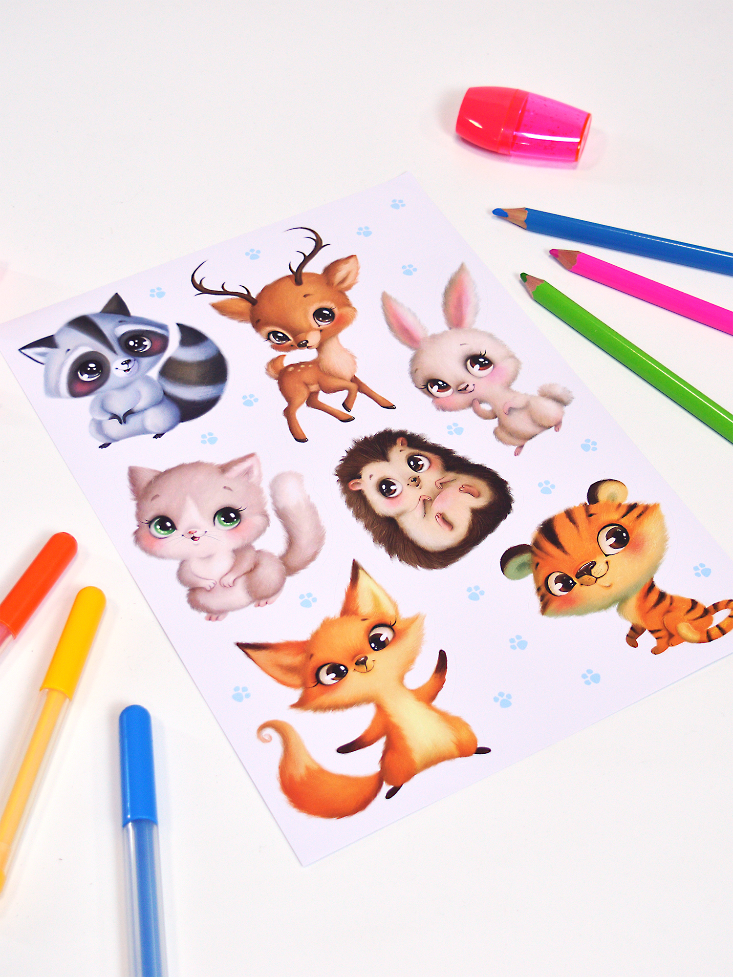 Декоративные наклейки Дрофа-Медиа Милые зверушки 4258 - фото 11