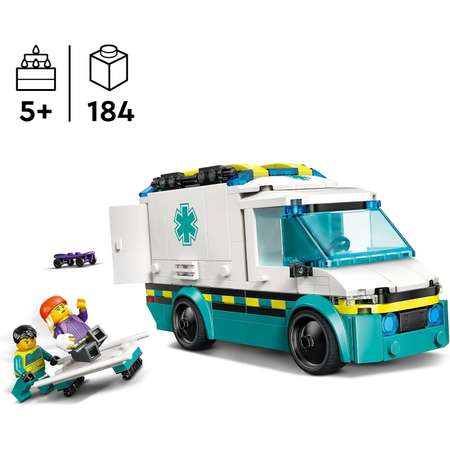 Конструктор LEGO City Машина скорой помощи блочный
