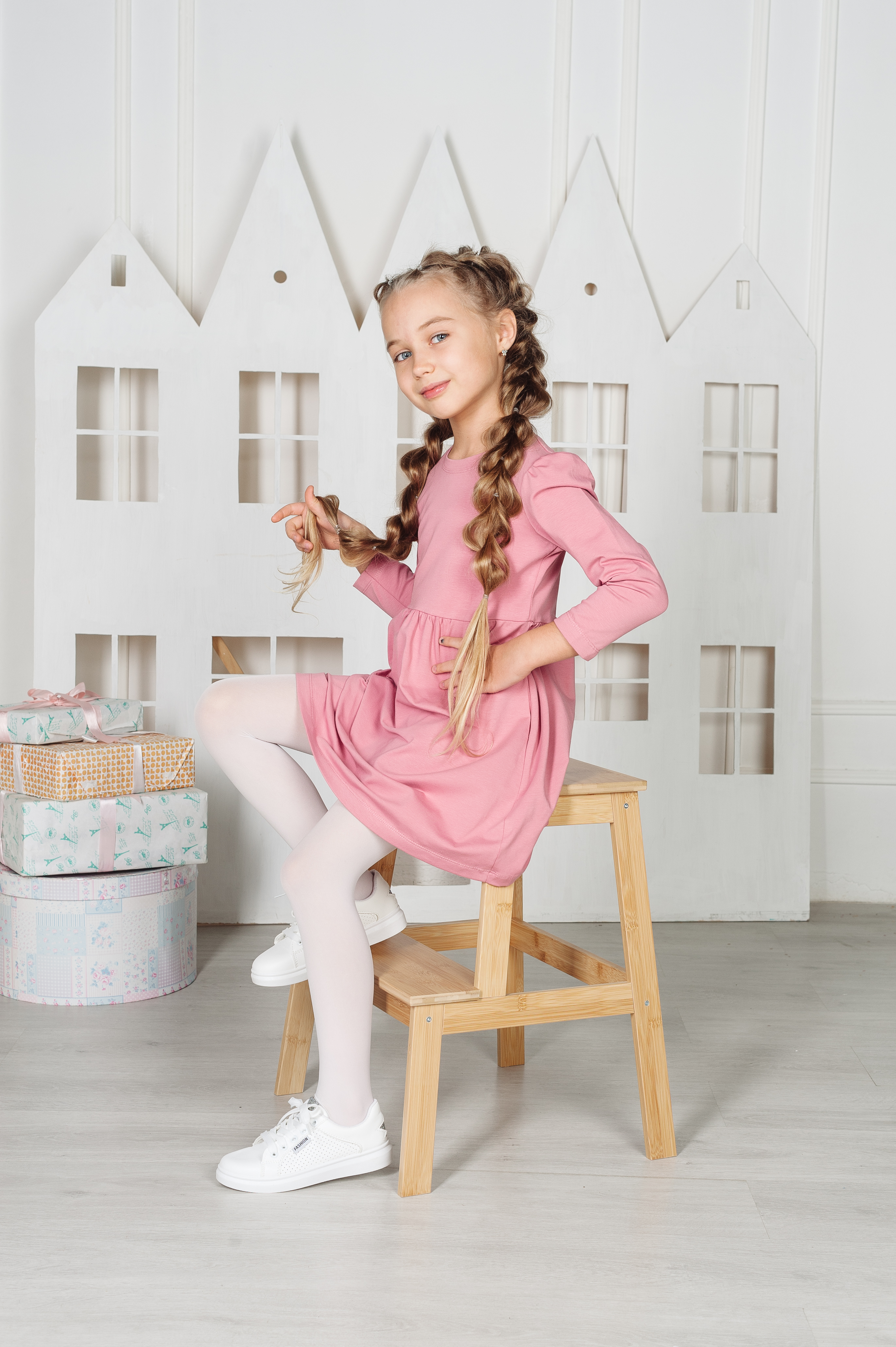 Платье MiloTa ПК02/пудровый - фото 3