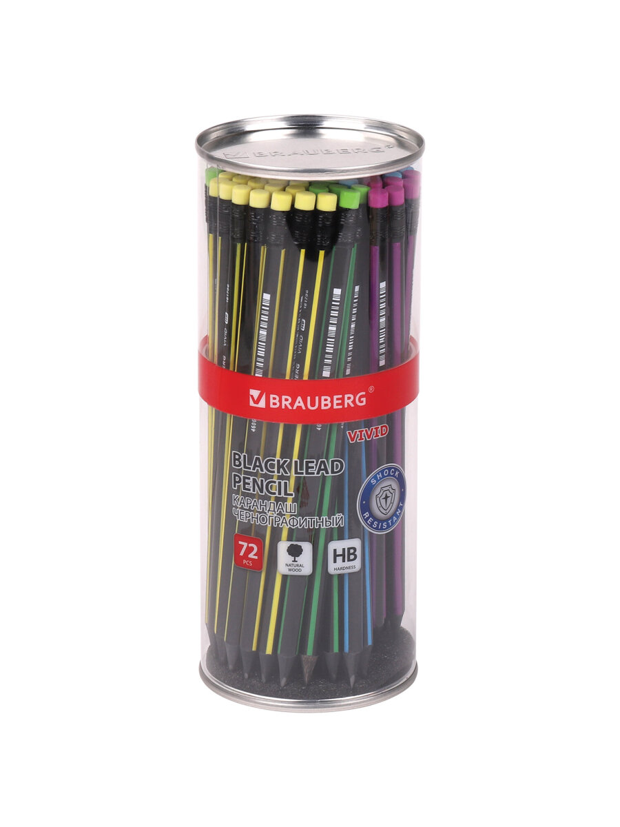 Карандаши чернографитные Brauberg 72 шт. - фото 6