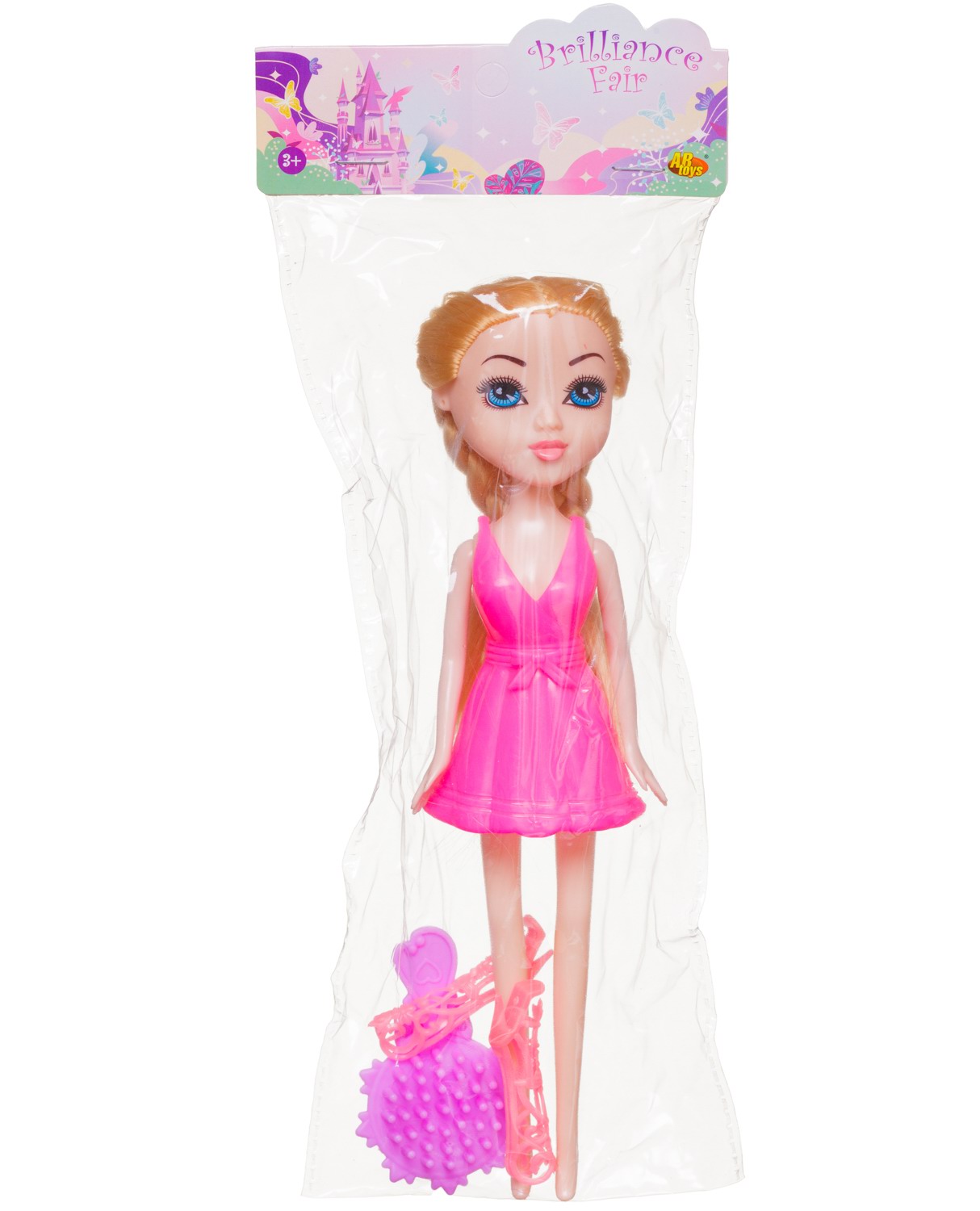 Кукла модельная Abtoys Brilliance Fair высота 18 см PT-01834/розовое - фото 1