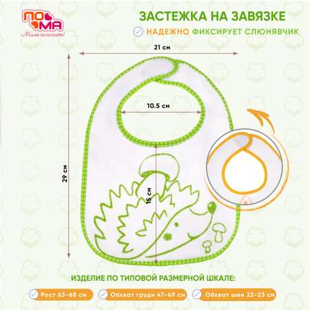 Нагрудник Пома текстиль 2 шт.