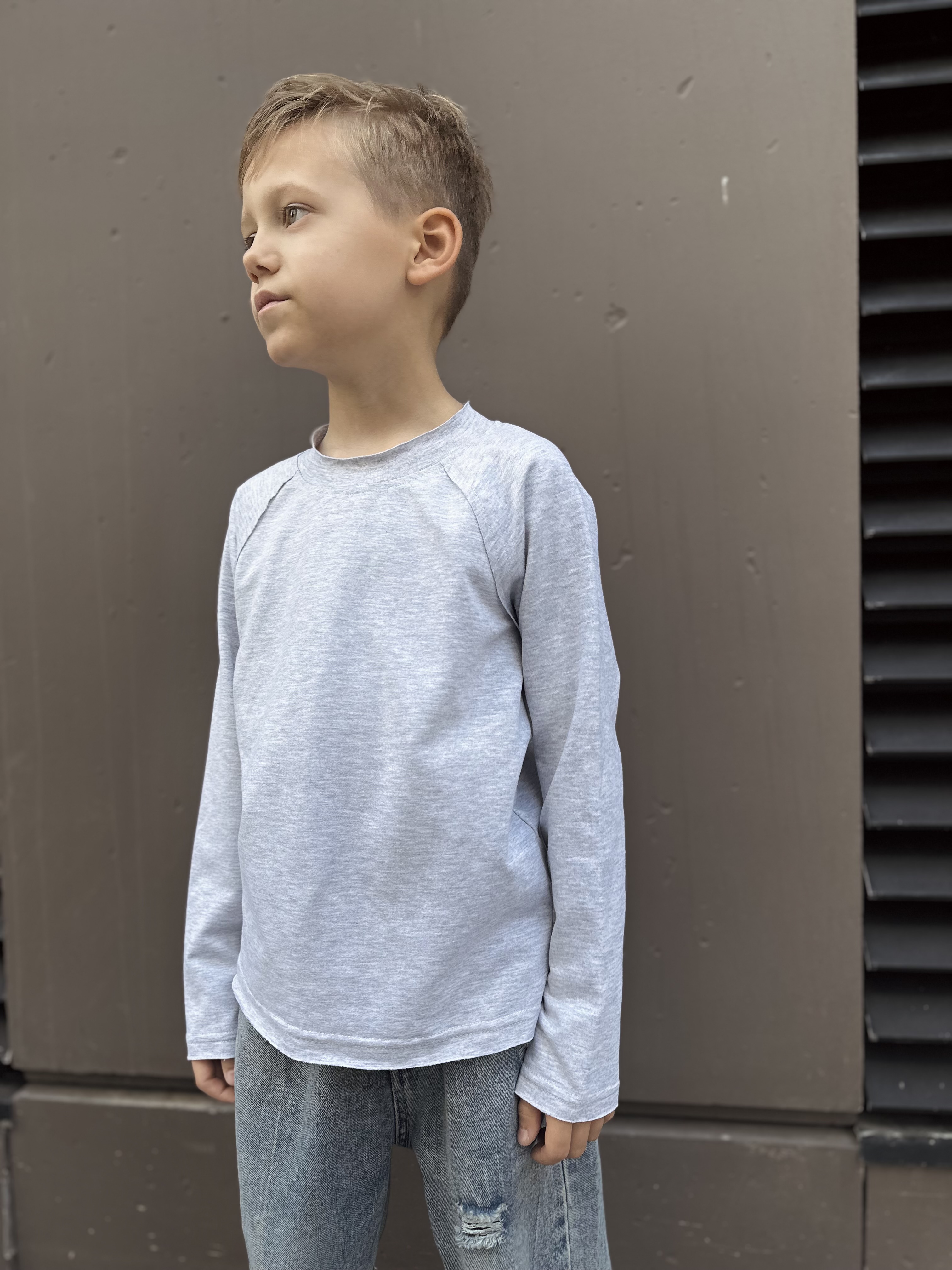 Лонгслив МОЛОДОСТЬ ГОВОРИТ меланжлонг - фото 4