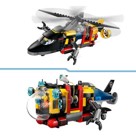 Конструктор LEGO City Helicopter FireTruck Submarine блочный