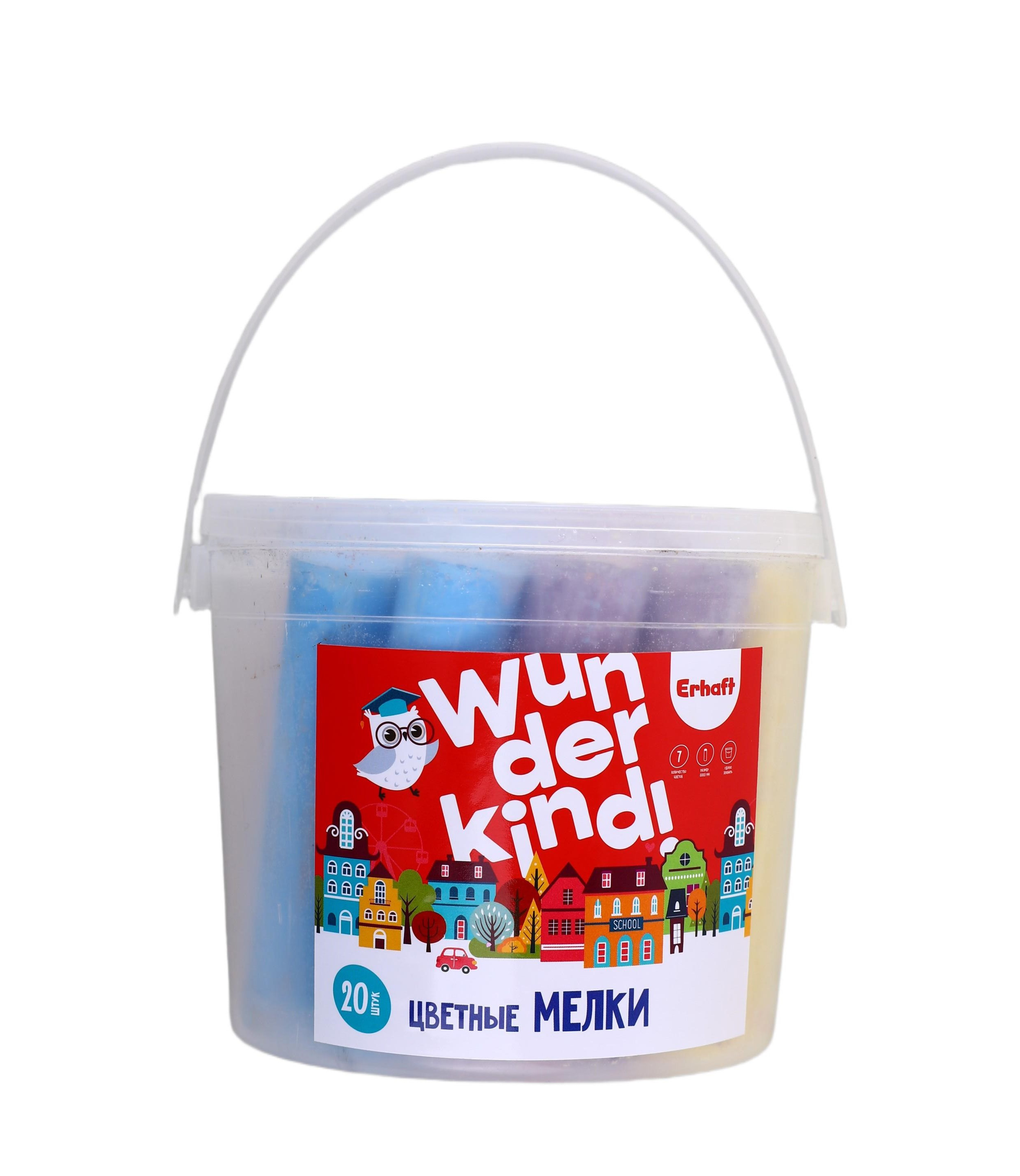 Изображение товара Мелки цветные Erhaft Jumbo 20 шт. для рисования на асфальте и досках