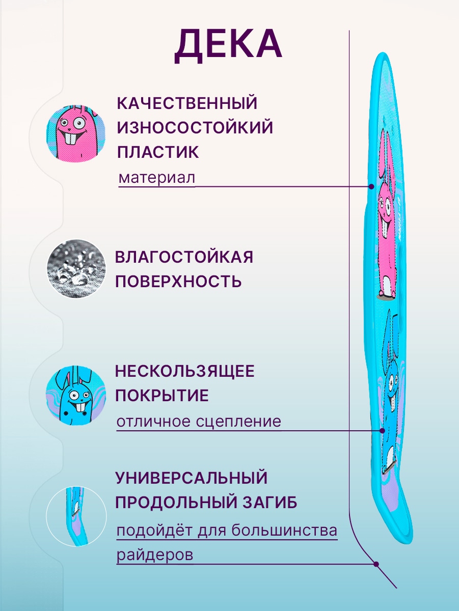 Скейтборд U-TURN 59 см - фото 5