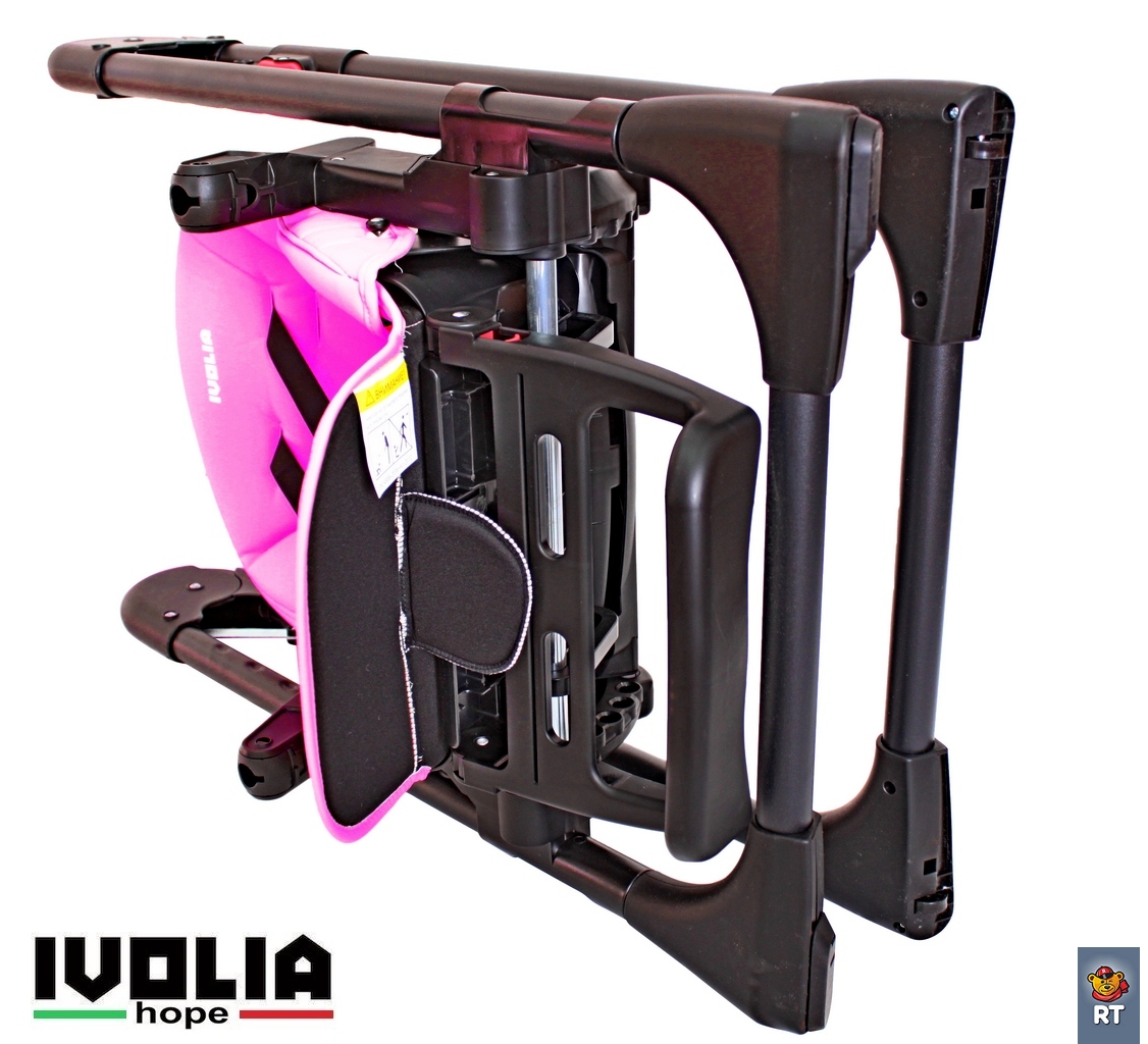 Стульчик для кормления Ivolia HOPE 01 2 колеса pink трансформер - фото 9