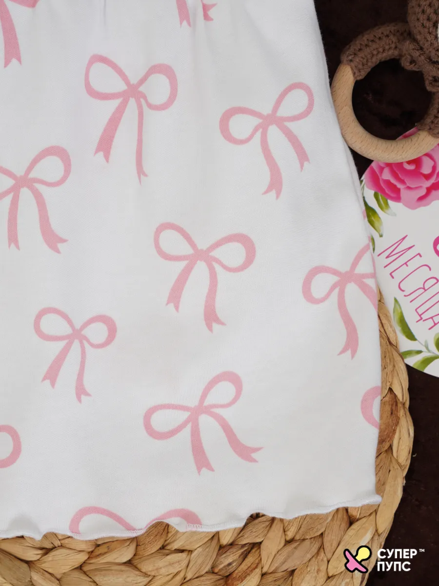 Боди-платье Супер Пупс бд/платье/2крыл/бантики - фото 8