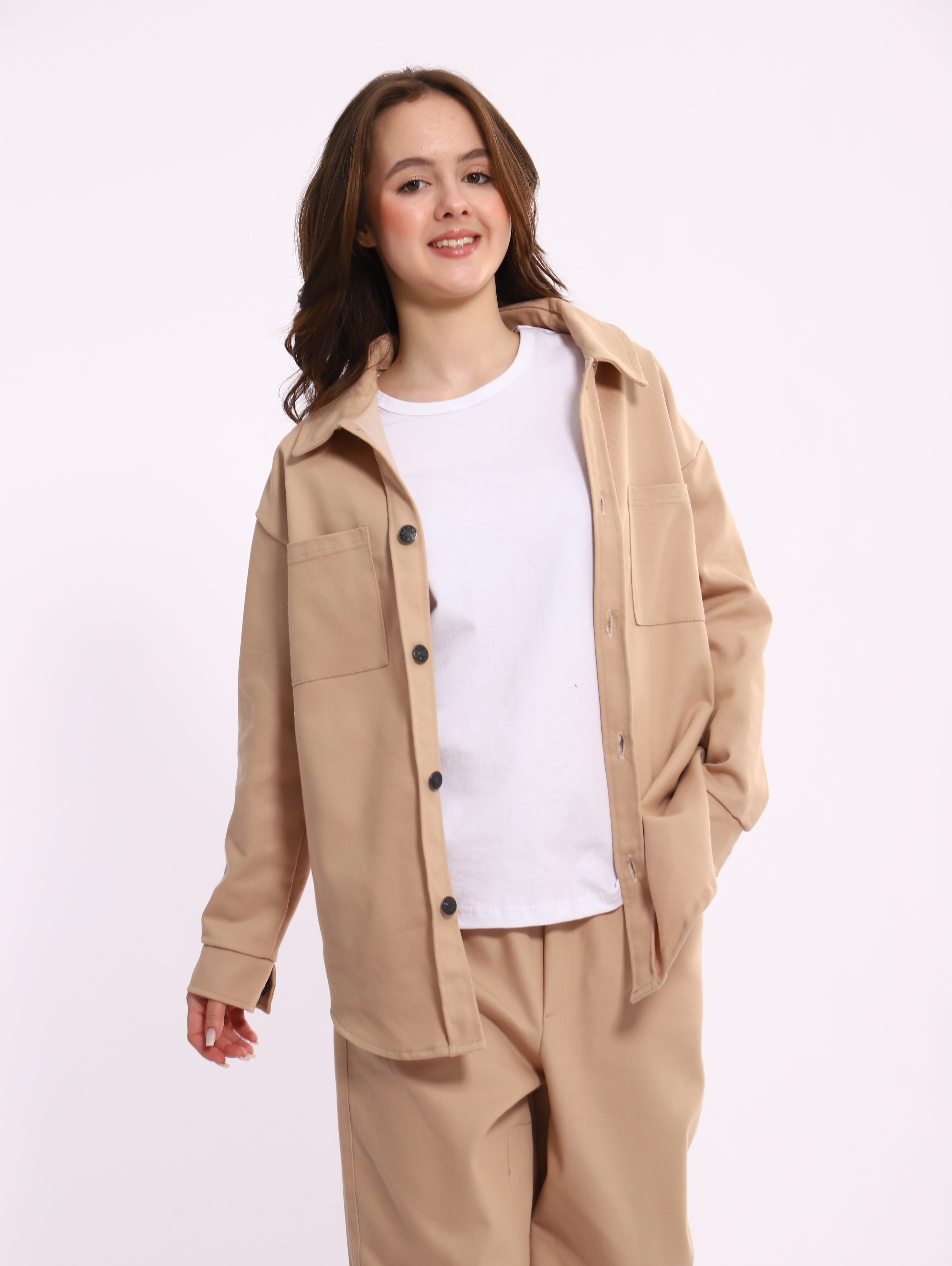 Костюм ЛАДОШКИ Комплект Деним бежевый - фото 6