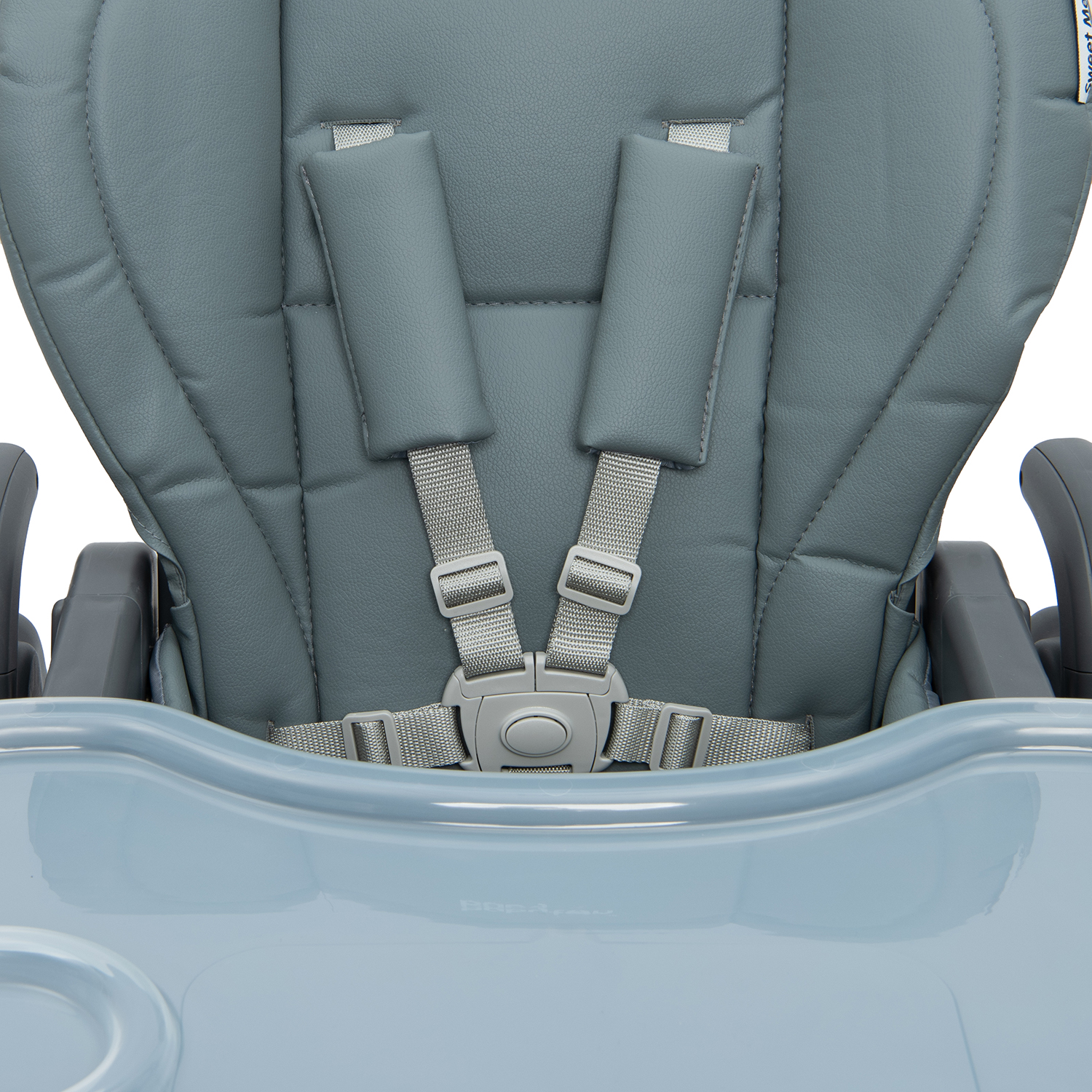 Стульчик для кормления BabyGo Sweet Meals серый - фото 15