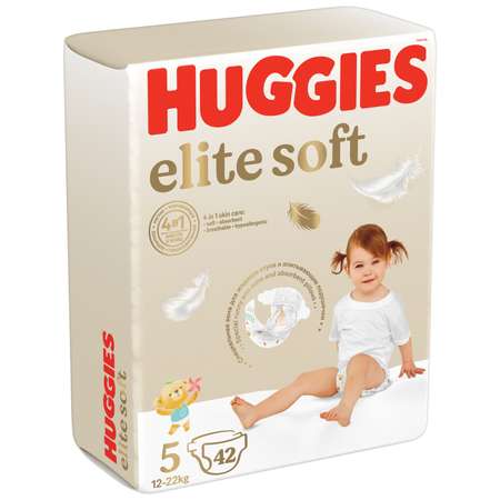 Подгузники Huggies Elite Soft 5 (12-22 кг) 42 шт.