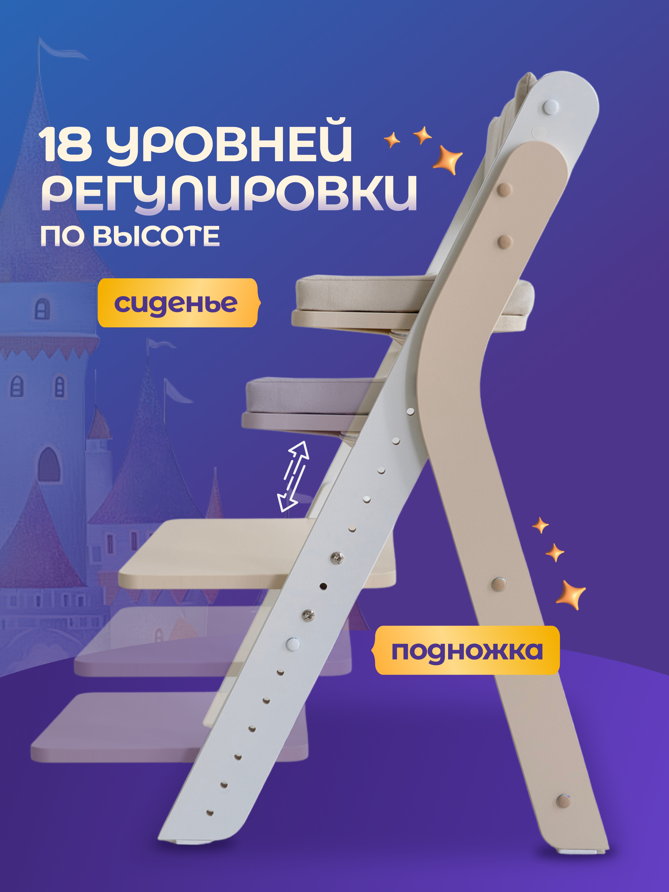 Стульчик для кормления Magic Stories - фото 3