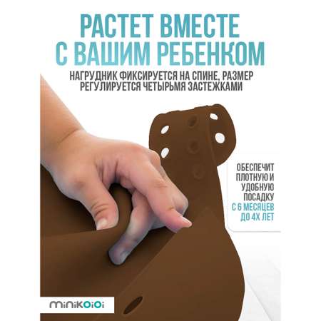 Нагрудник MinikOiOi силикон 1 шт.