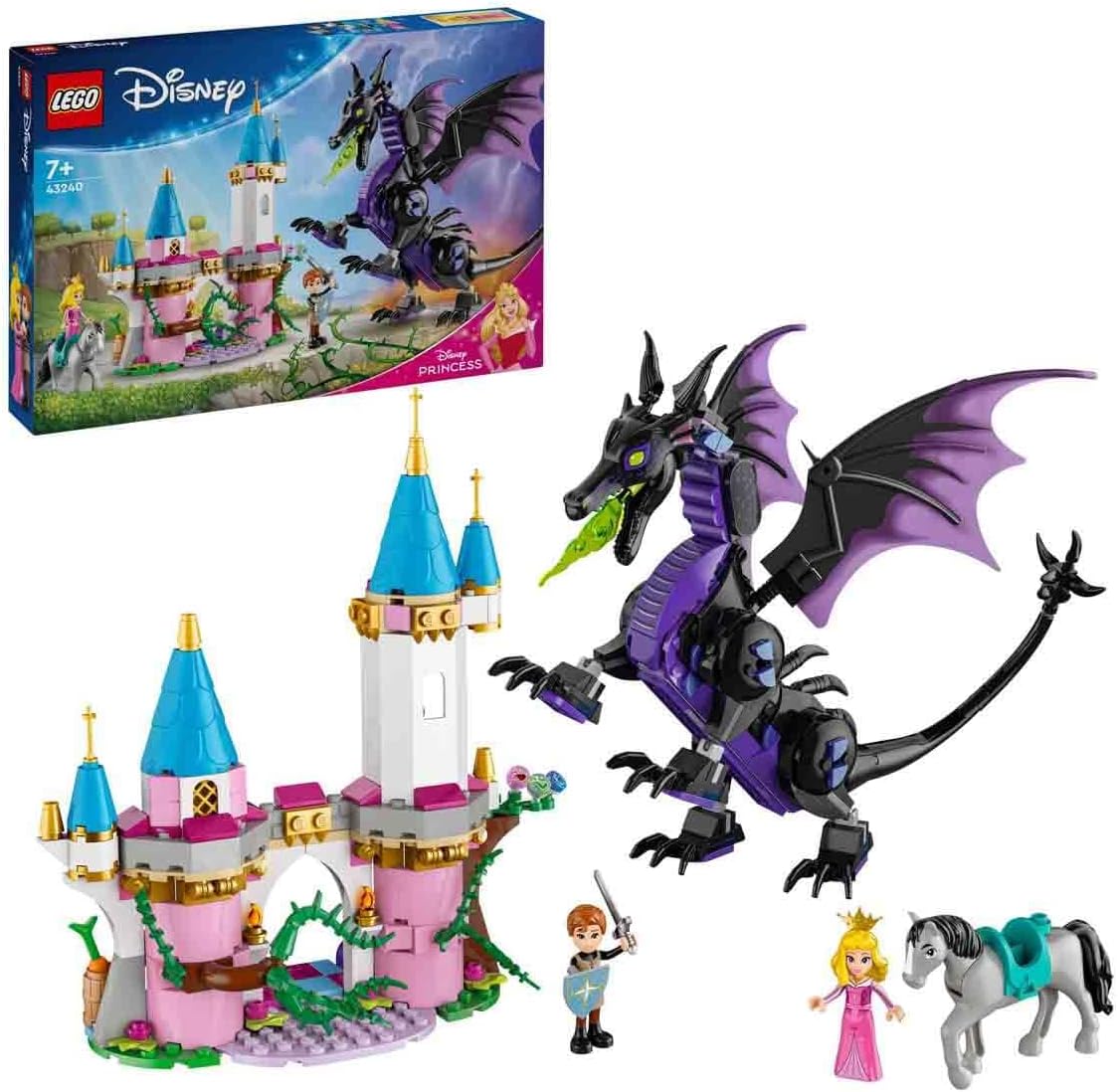 Конструктор LEGO Disney Princess Форма дракона Малефисенты блочный - фото 1