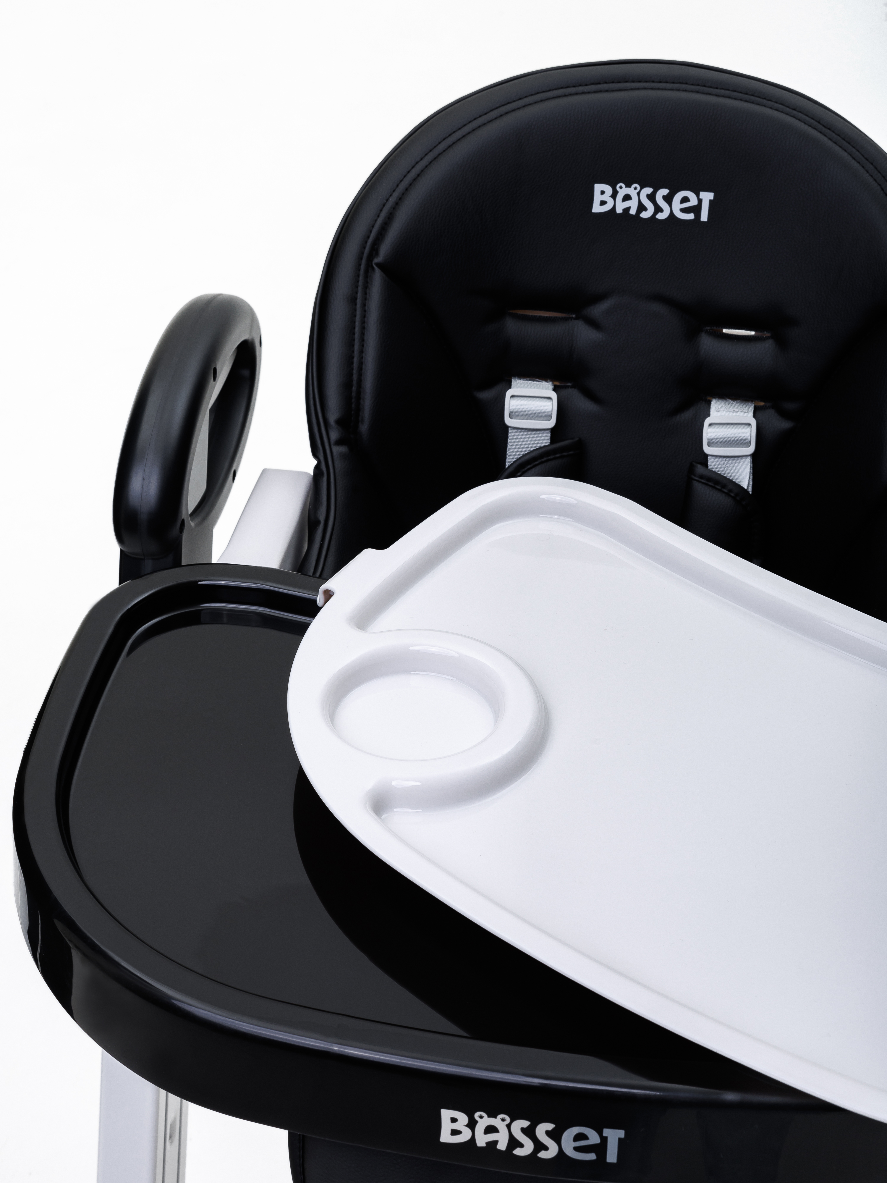 Стульчик для кормления BASSET B2 черный - фото 30