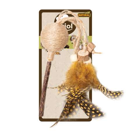 Игрушка для кошек Triol Natural Леденец на палочке мататаби d40/270мм