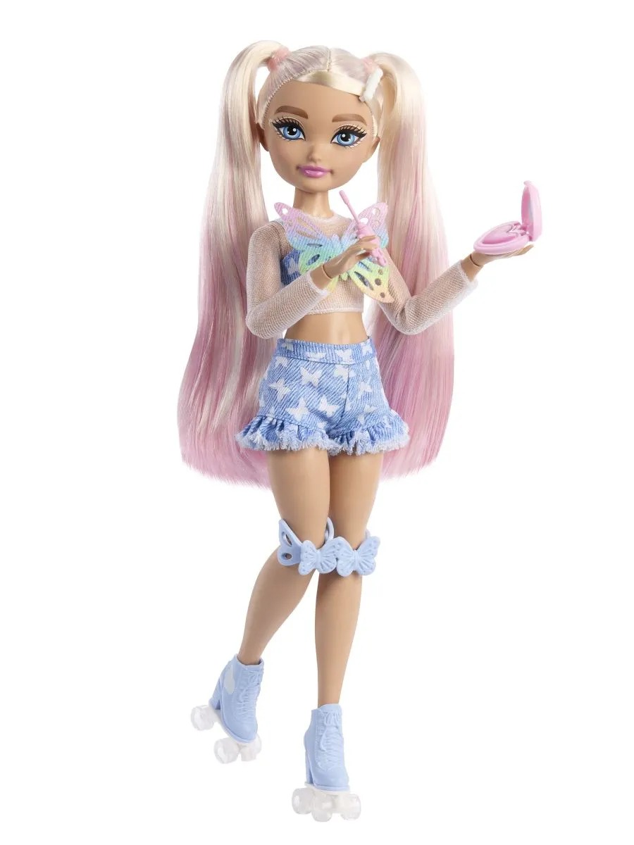 Кукла модельная Barbie Dream Besties Малибу на роликах высота 29 см JFX96/JFX95 - фото 5