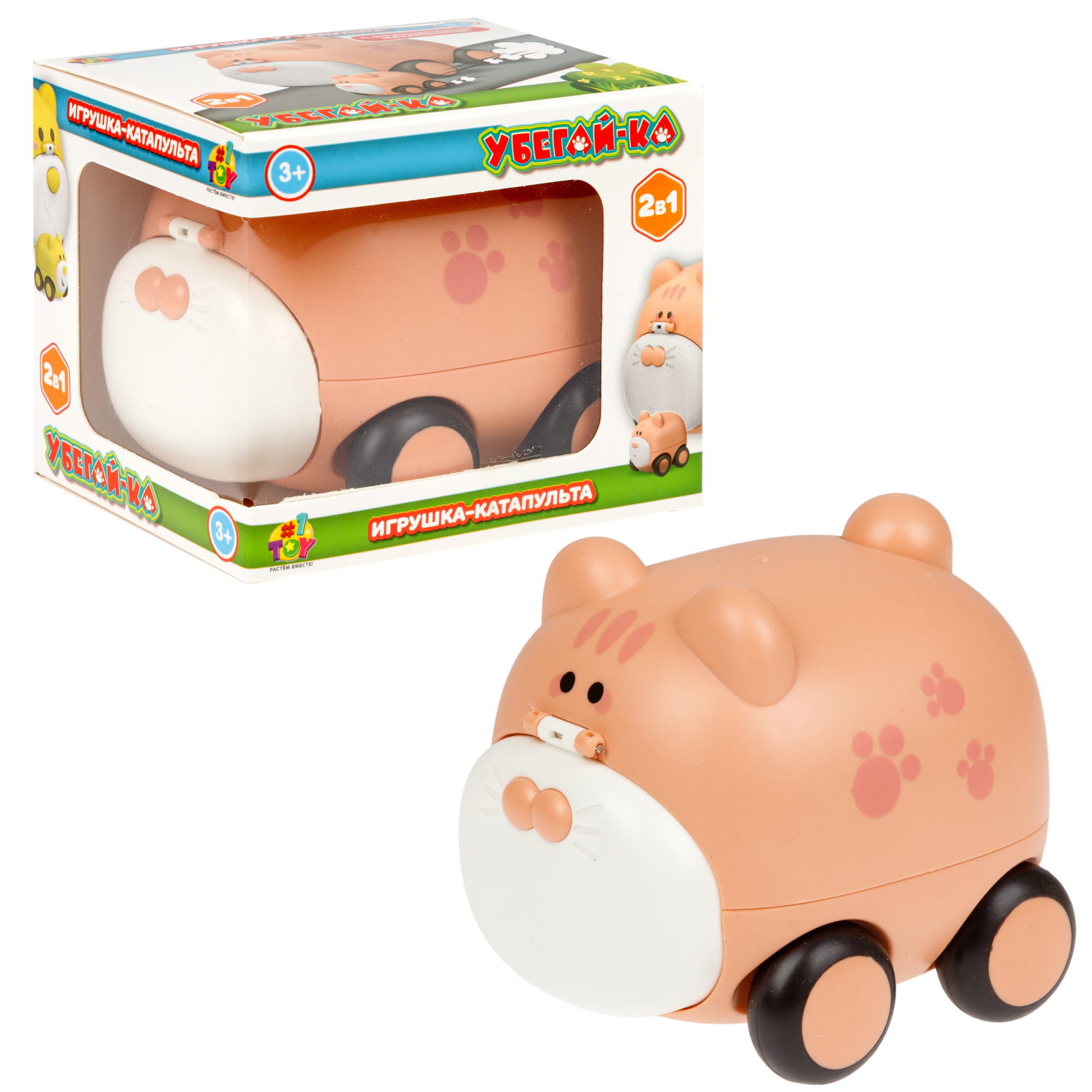 Кошка 1TOY Убегай-ка - фото 1