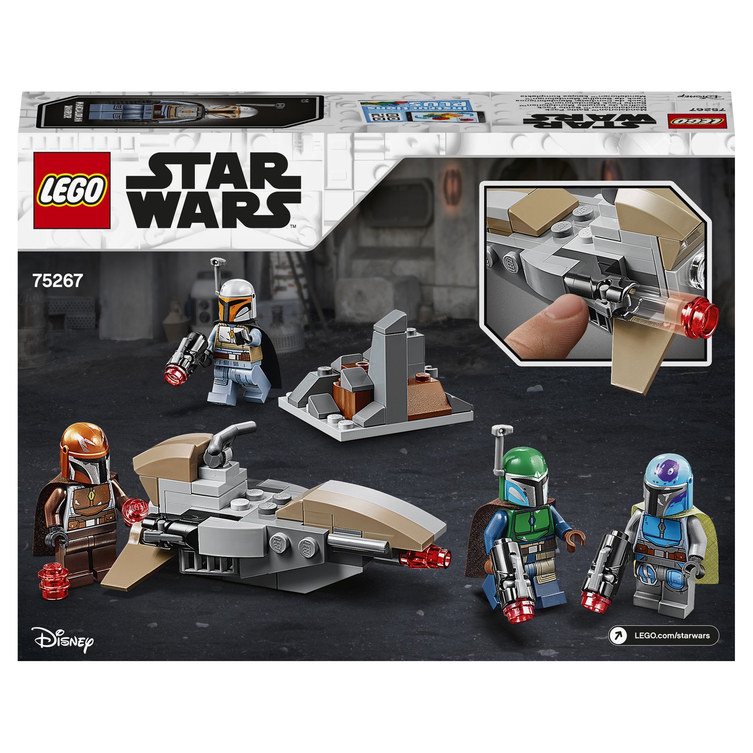 Конструктор LEGO Star Wars Боевой набор Мандалорцы 102 дет. - фото 3