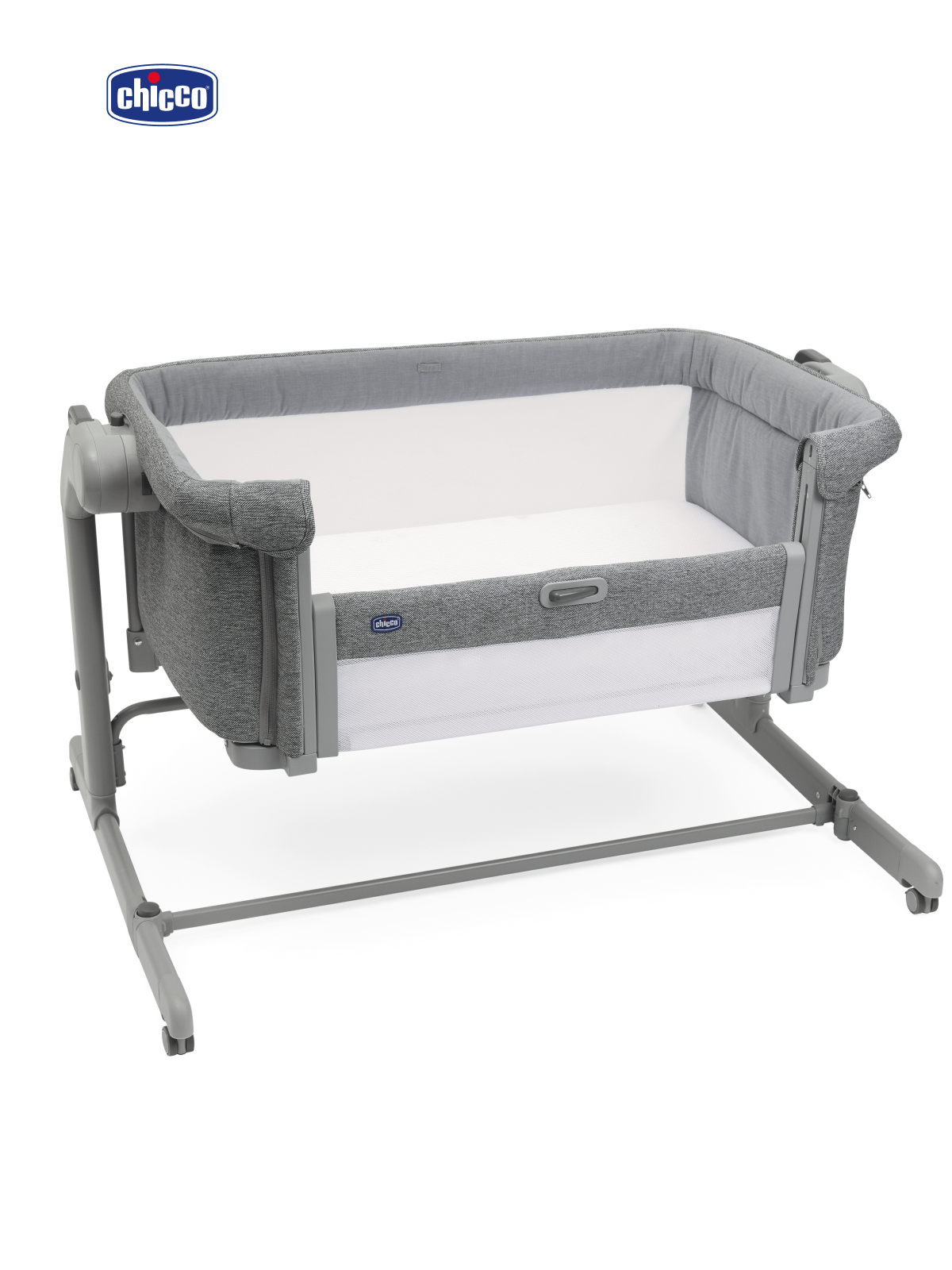 Детская кроватка Chicco Next2Me Magic Evo с рождения до 6 месяцев Dark Grey, без маятника (графит) - фото 18