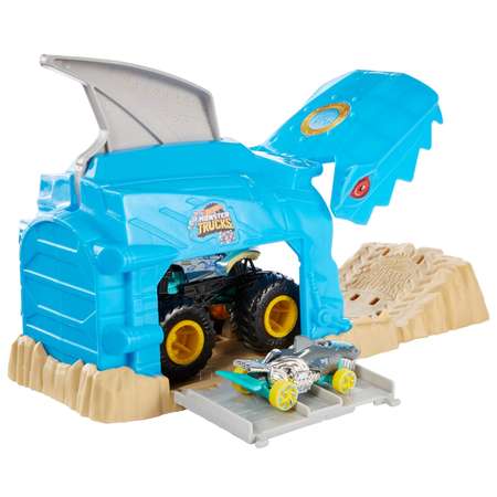 Трек Hot Wheels Пусковой гараж Шарк Рик с пусковой установкой
