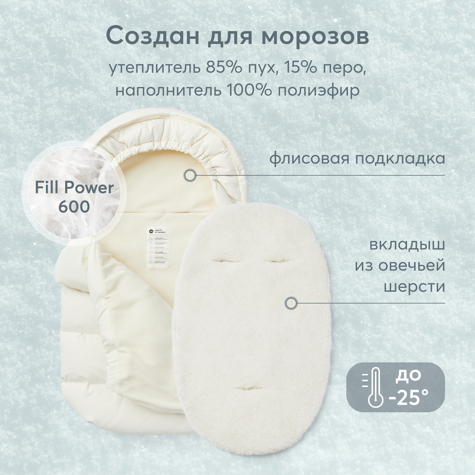 Конверт в коляску Happy Baby - фото 3
