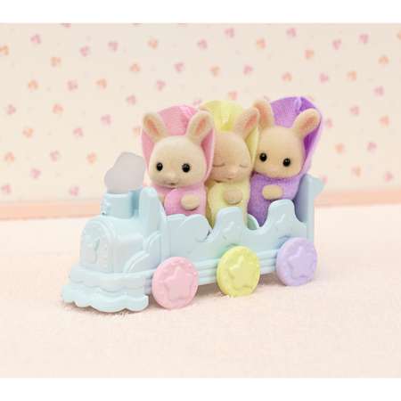 Игровой набор Sylvanian Families для купания тройняшек
