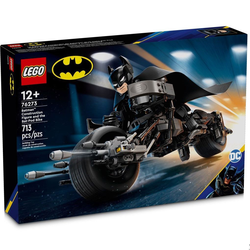 Конструктор LEGO DC Super Heroes Фигурка Бэтмена и бэтцикл 713 дет. - фото 1