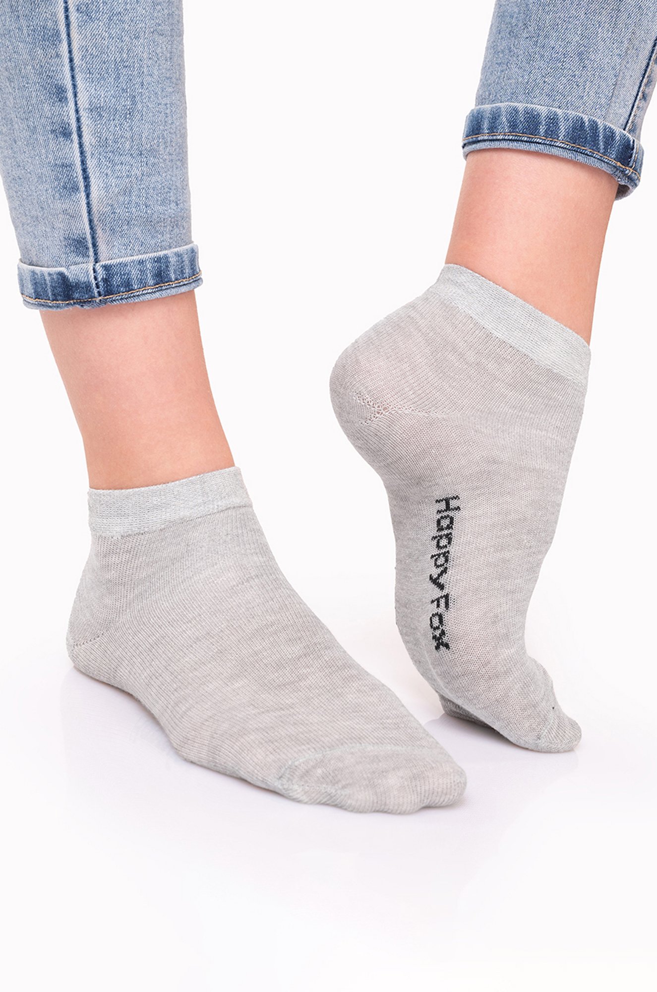 Носки 6 пар HappyFox HFET2001NBантр.бел.серый.черный - фото 1