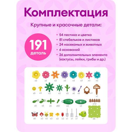 Конструктор LUBO 191 дет.