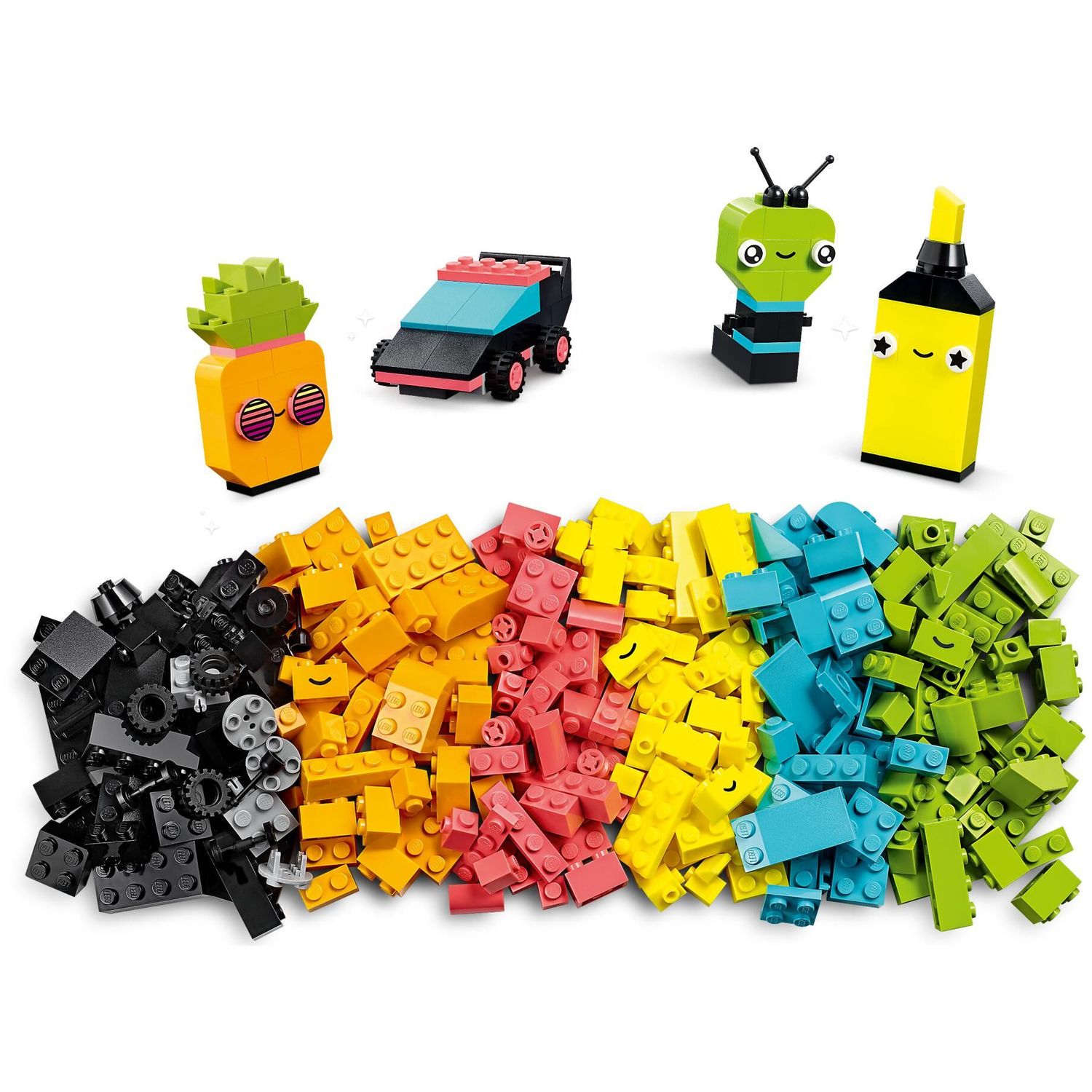 Конструктор LEGO Classic Creative Neon Fun блочный - фото 3
