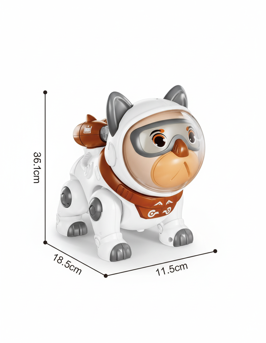 Собака РУ LANSI WORLD Космонавт интерактивная - фото 6