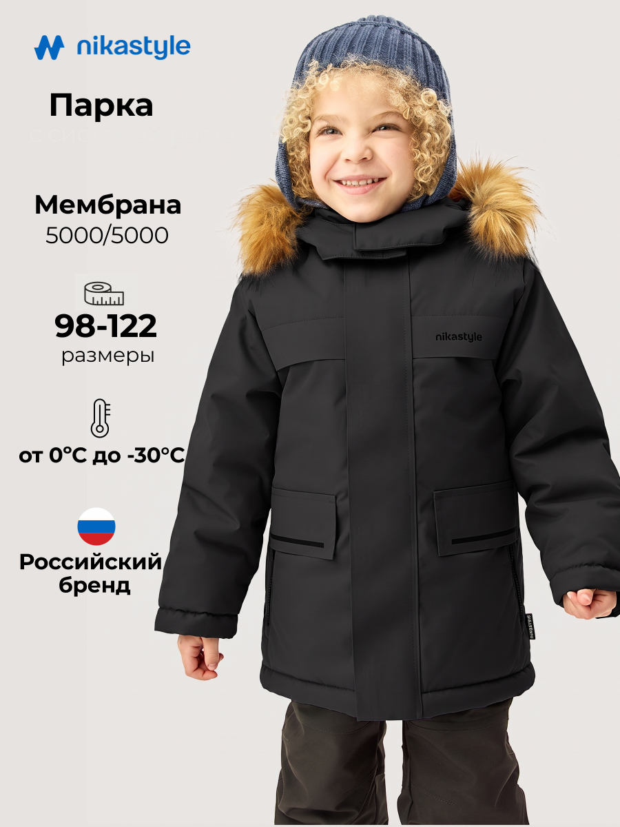 Парка NIKASTYLE 5з5326 черный - фото 2